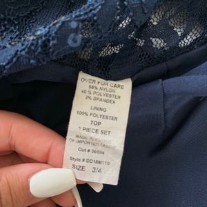 Formal dress Short skirt long sleeve top